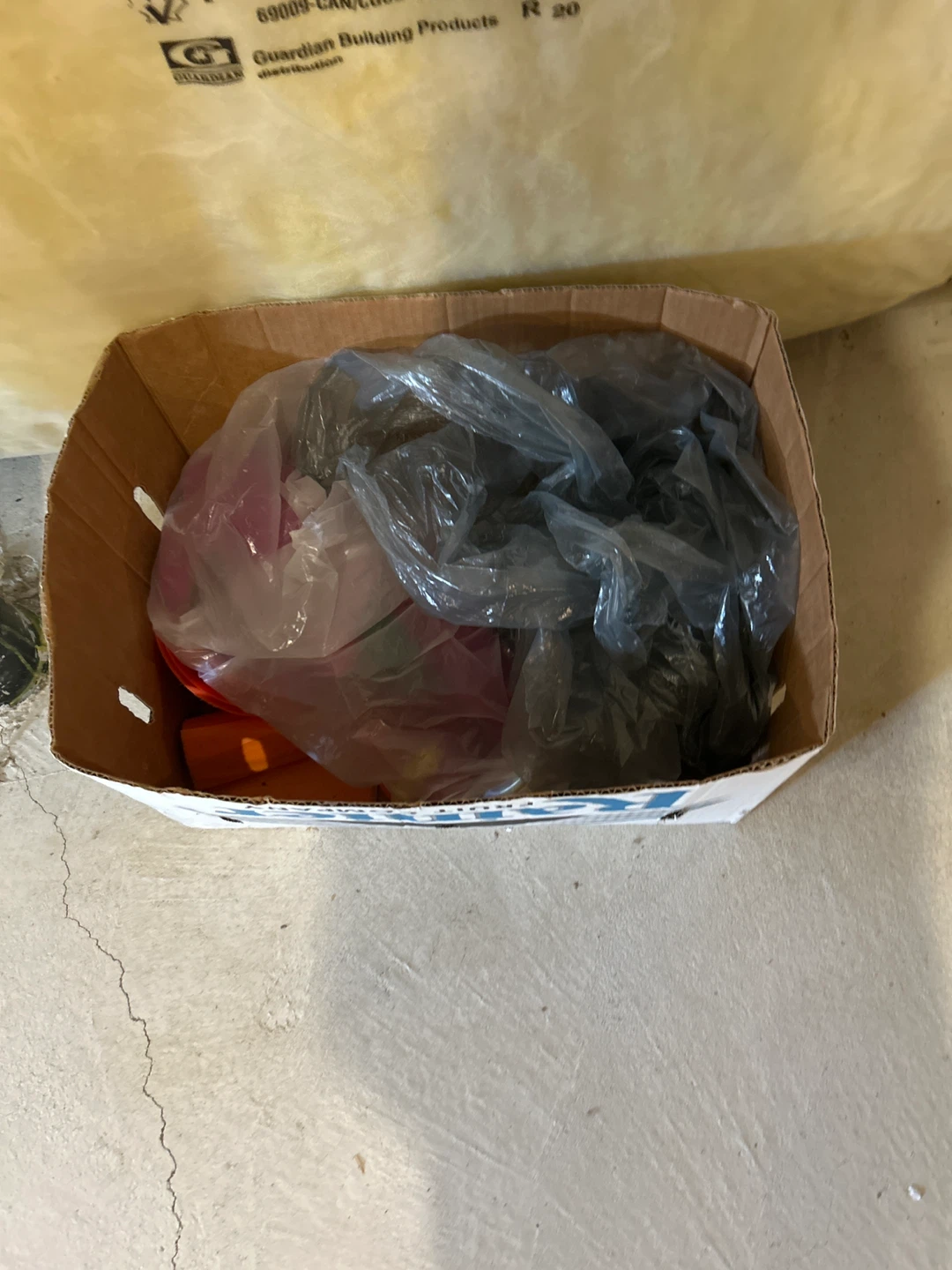 Assorted items in a box