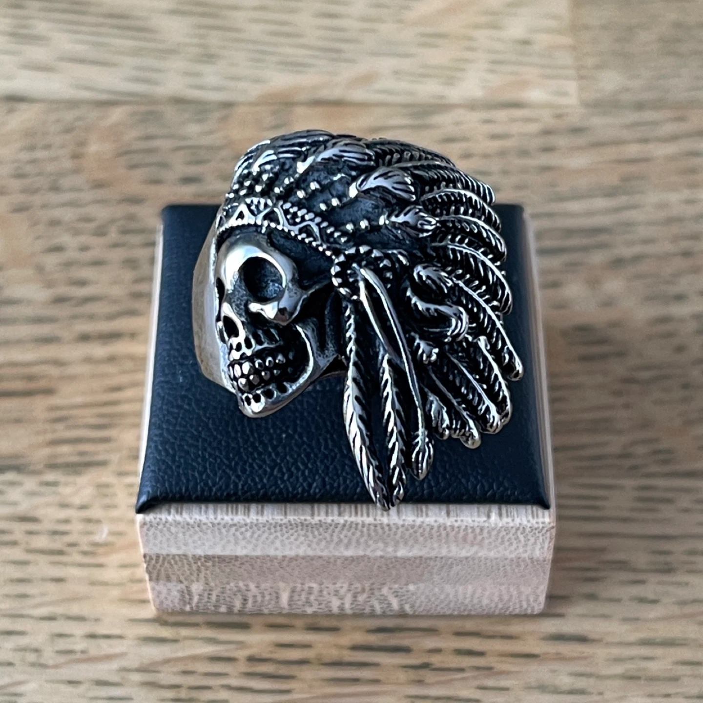 Chief Skull titanium ring (size 12)