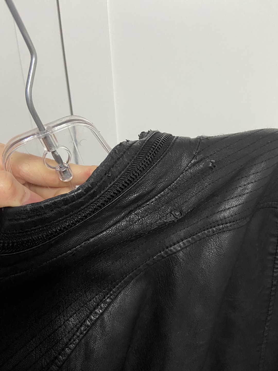 🎁 Black Faux Leather Jacket - photo 2