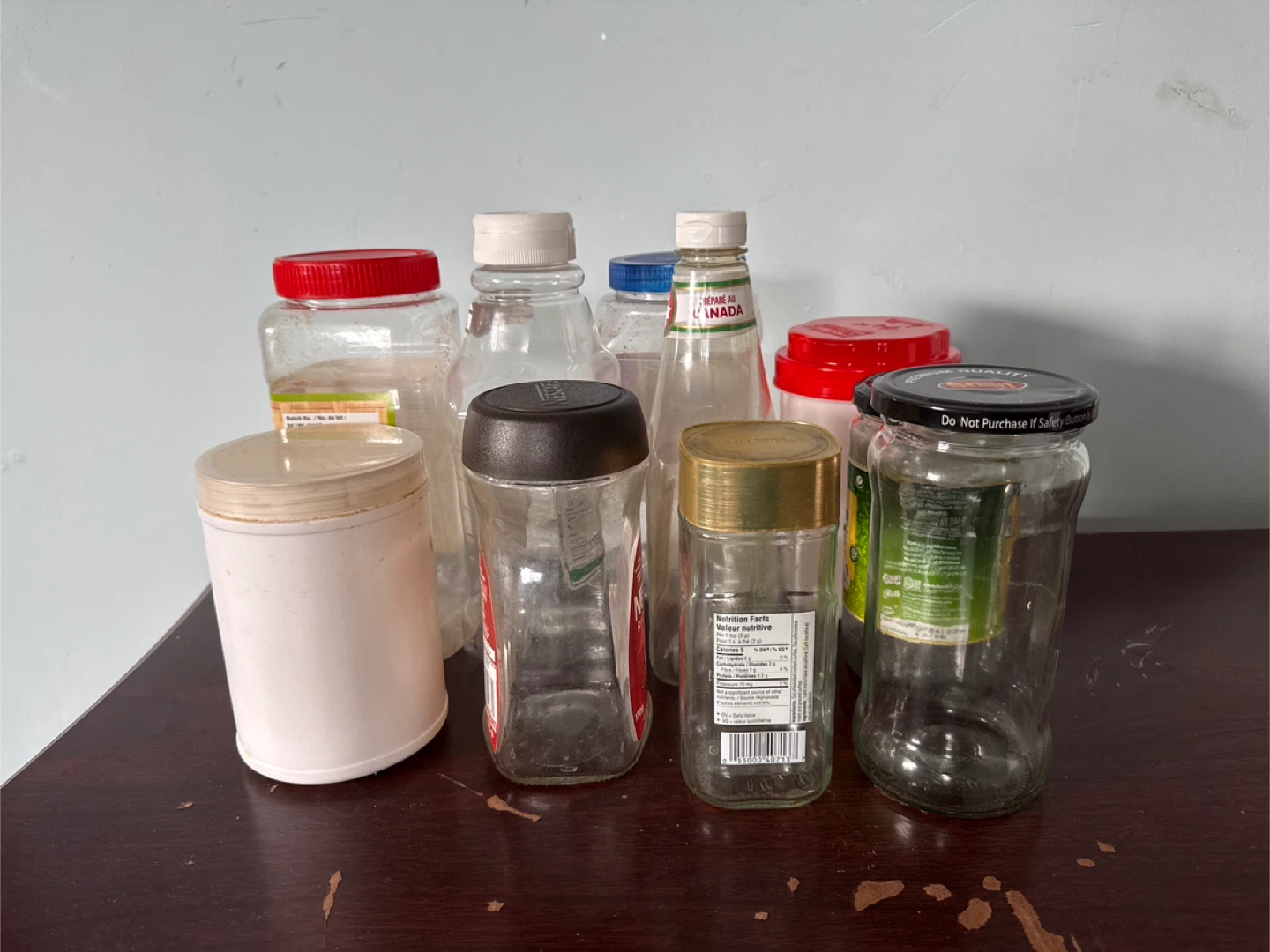 Assorted Glass Jars and Container