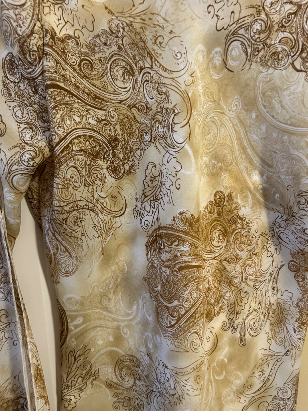 SUZY SHIER Paisley Print Long Sleeve Blouse - photo 3