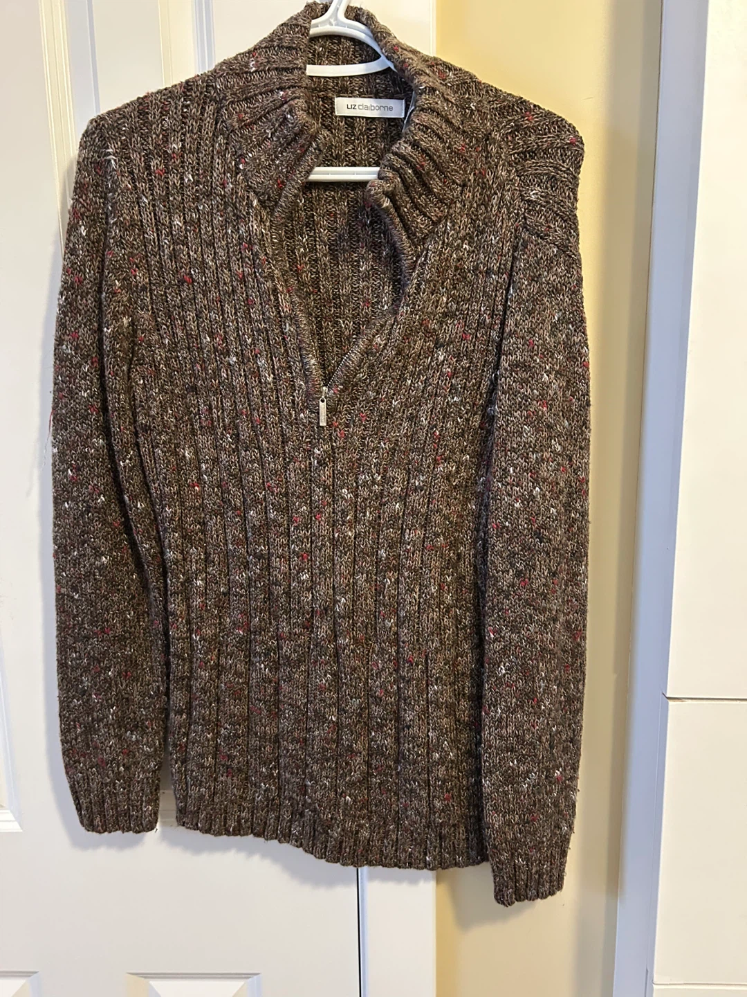 Liz Claiborne Women's Quarter-Zip Sweater - Size S