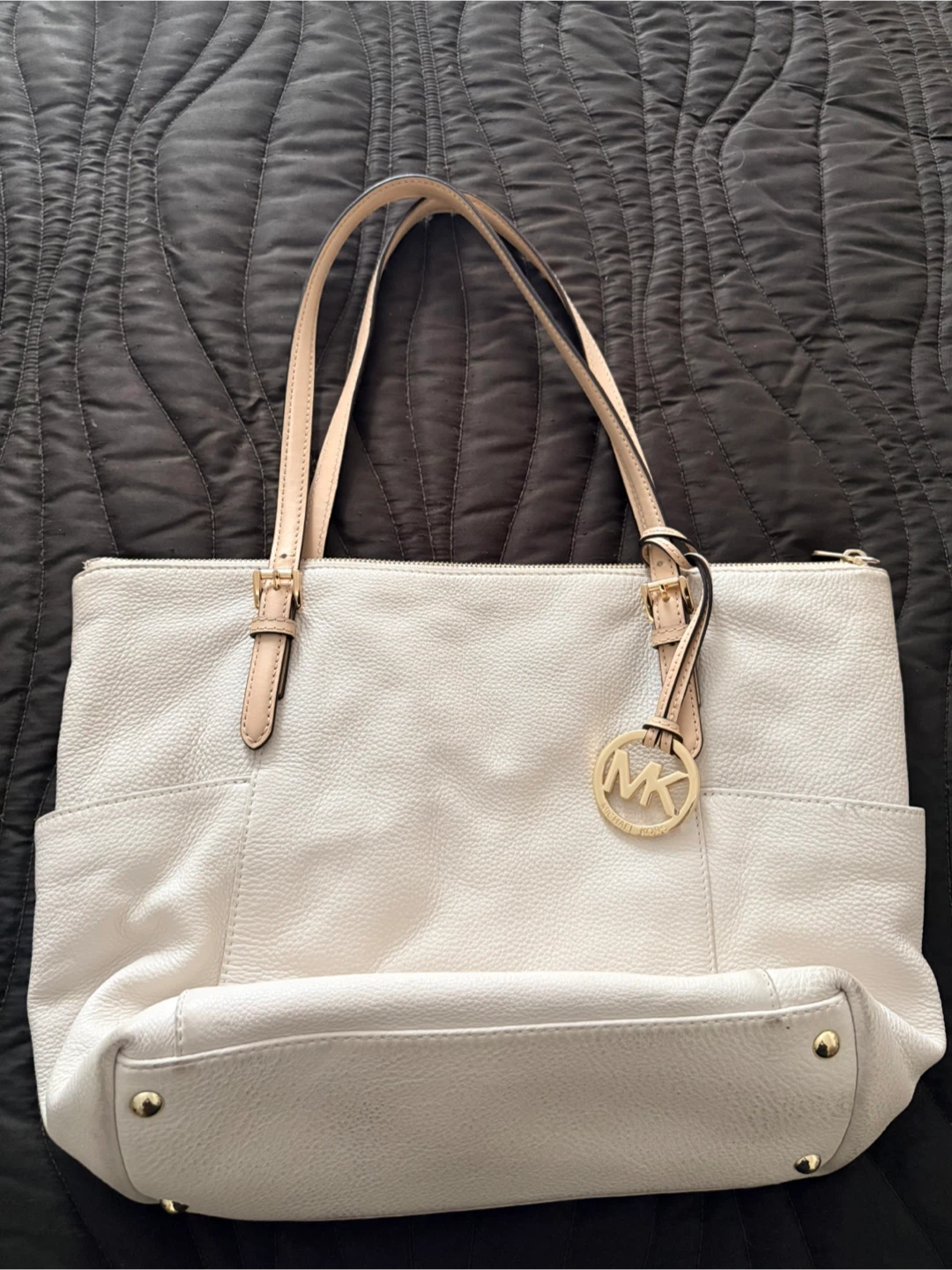 Michael Kors White Leather Tote Bag - photo 2