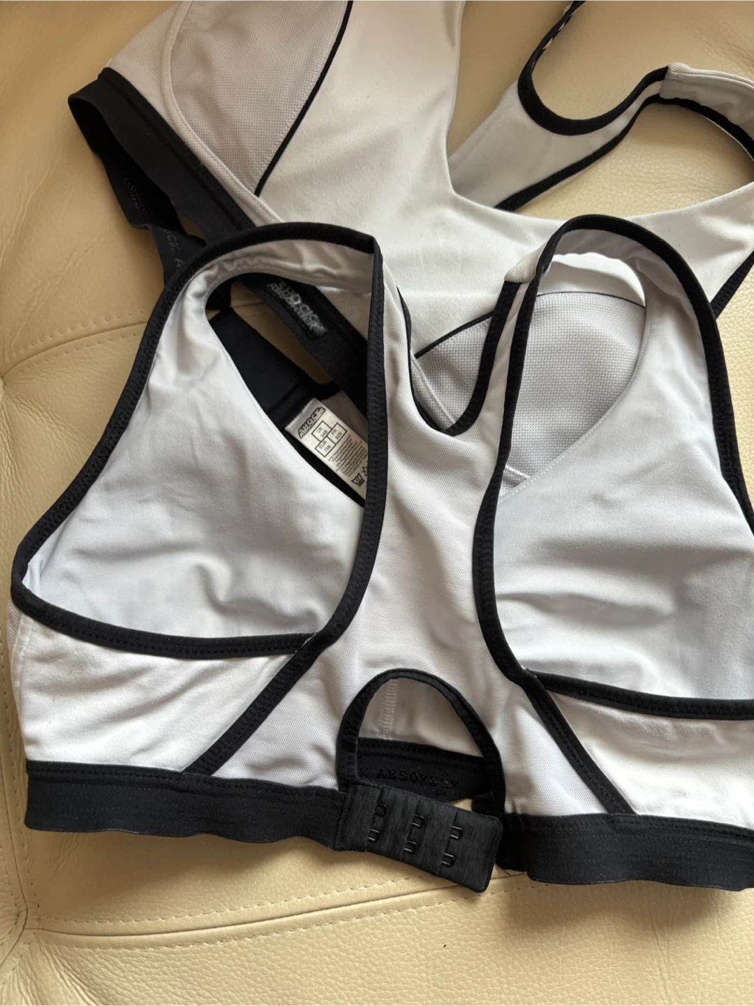 2 Shock Absorber Sports Bras - 34B White/Black - Size 34B - photo 2