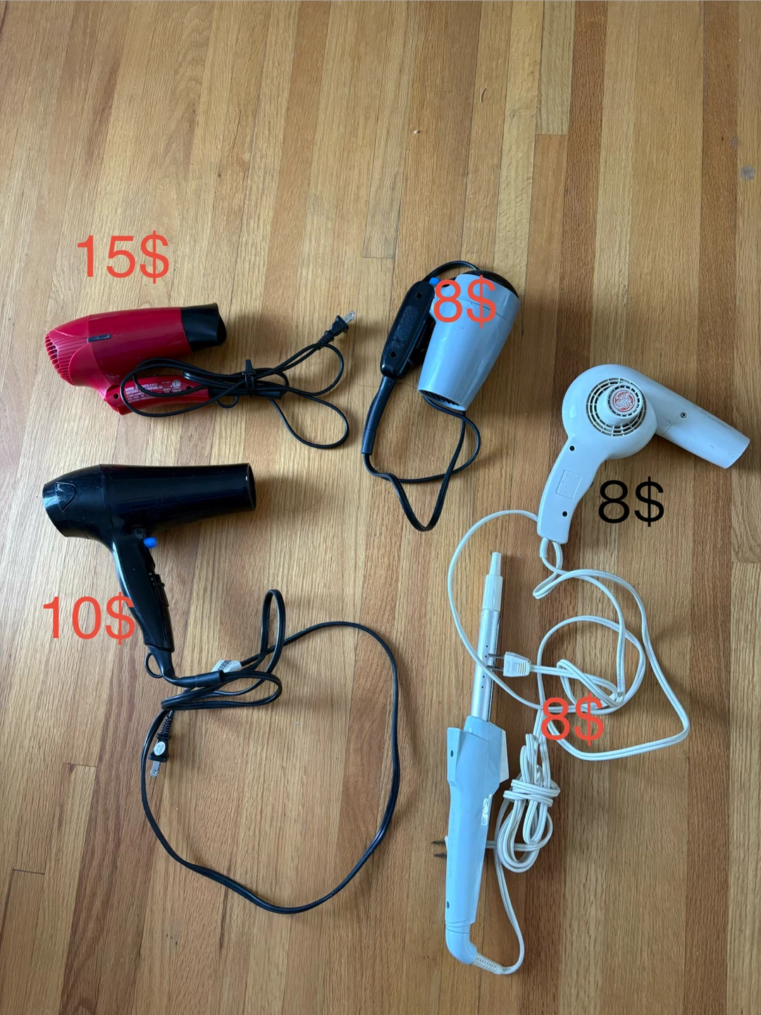 Assorted Hair Dryers and Styling Tool