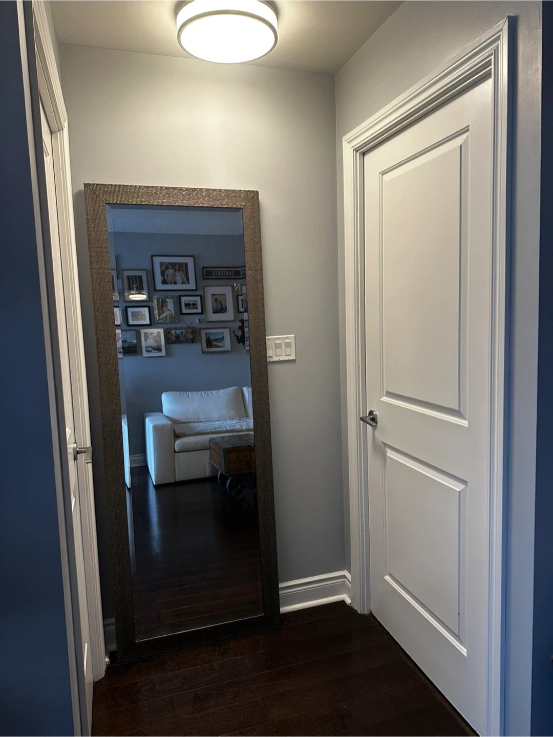 Full Length Mirror with Textured Frame