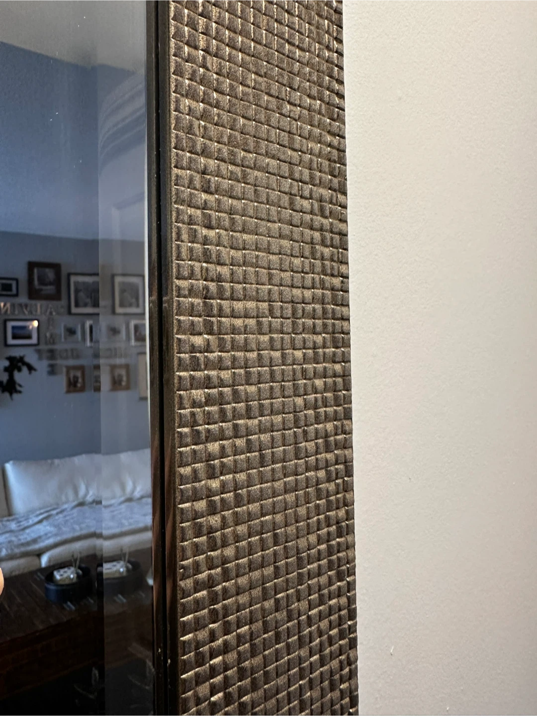 Full Length Mirror with Textured Frame - photo 3