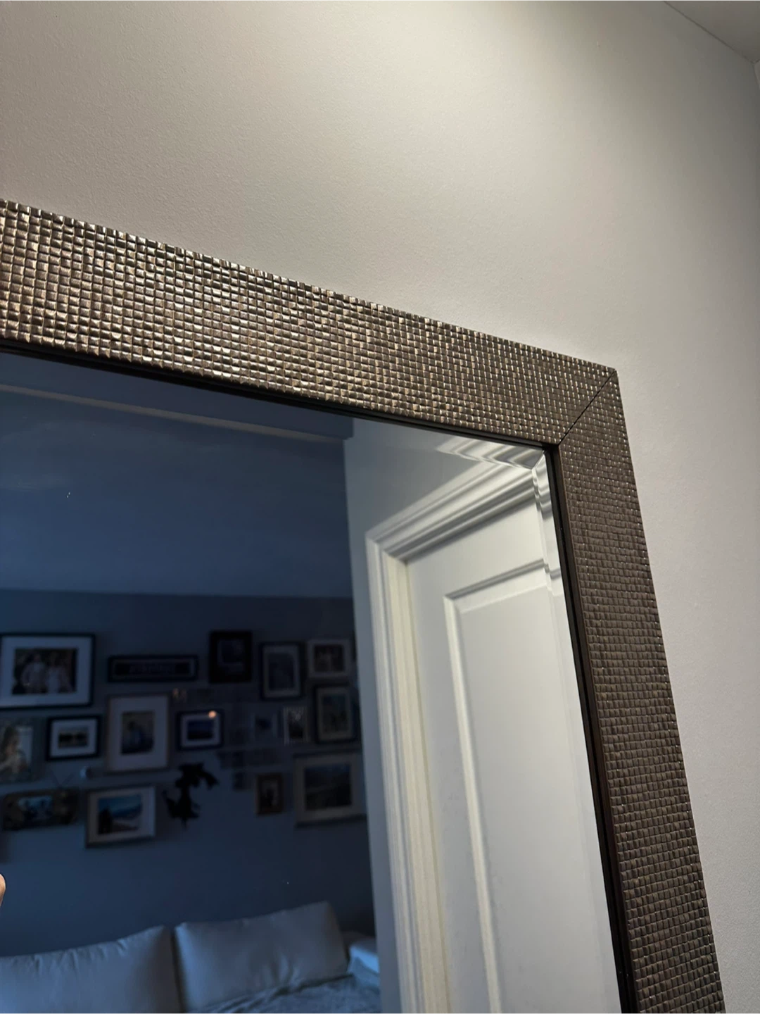 Full Length Mirror with Textured Frame - photo 2