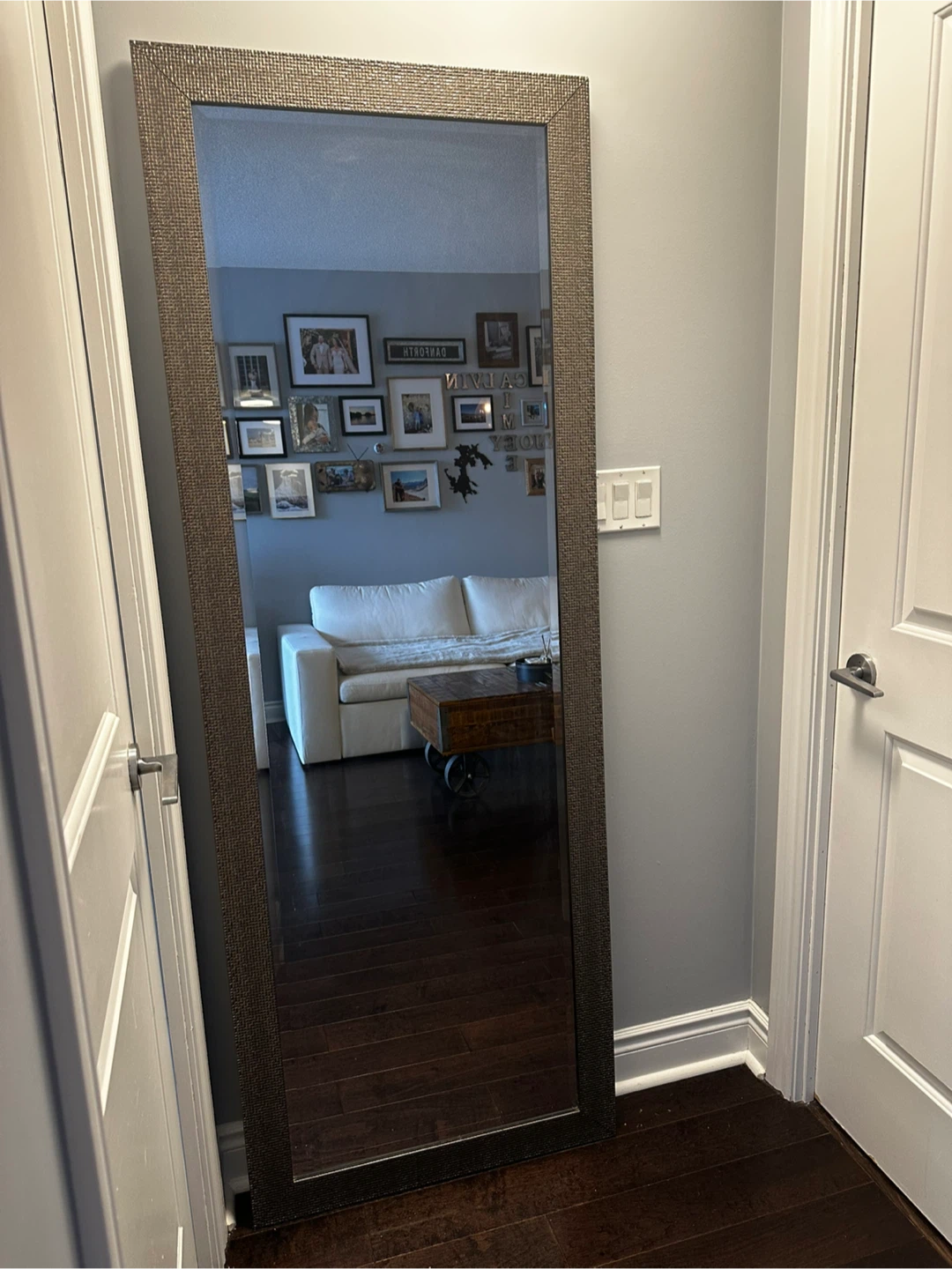 Full Length Mirror with Textured Frame - photo 4