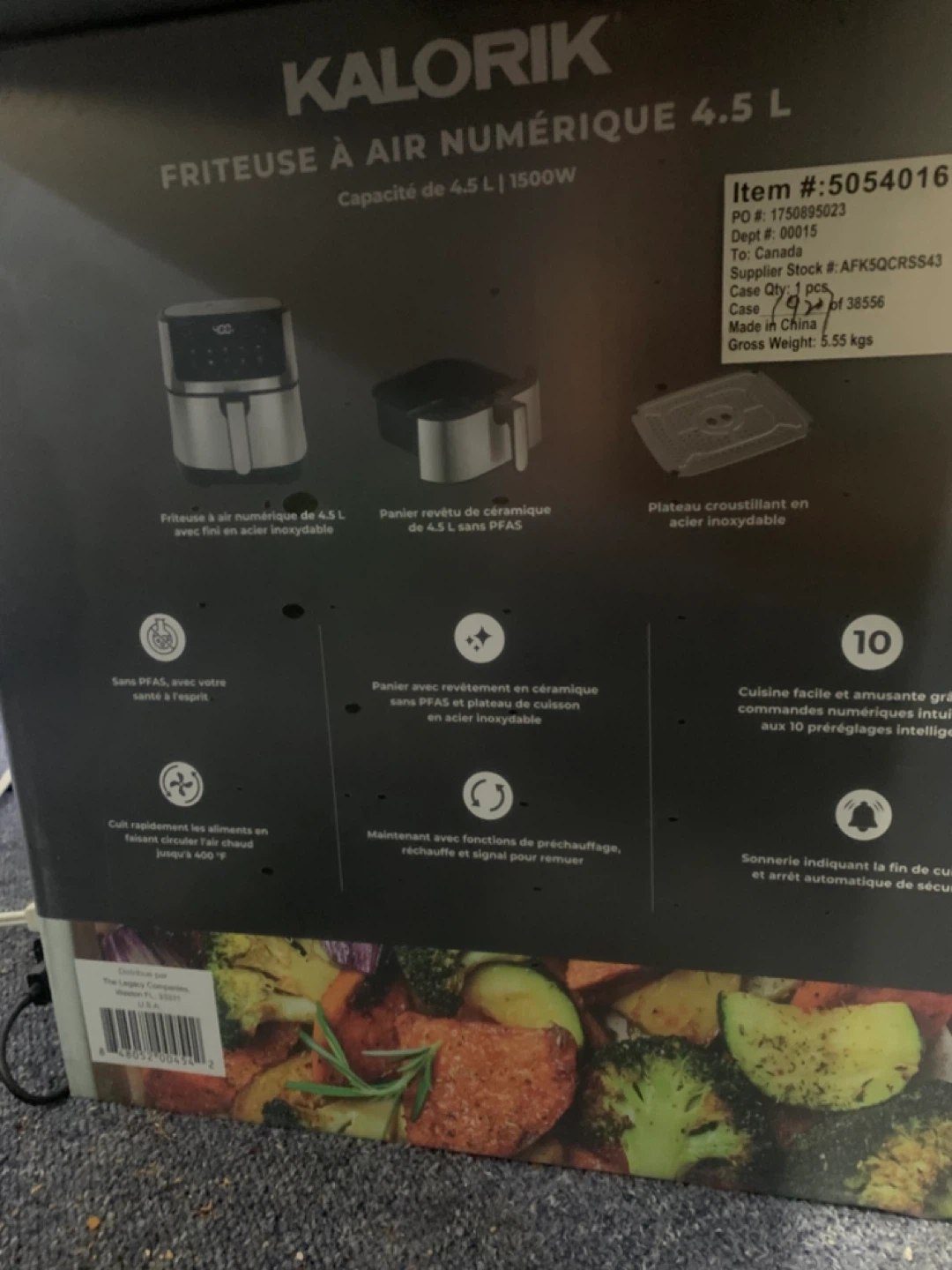 Kalorik 5-Quart Digital Air Fryer brand new - photo 2