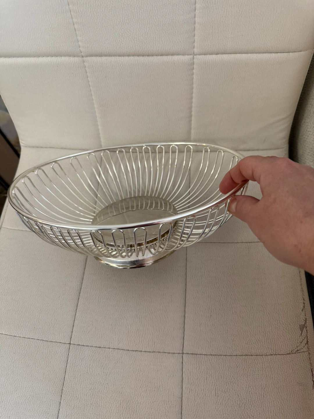 Silver Wire Fruit Bowl