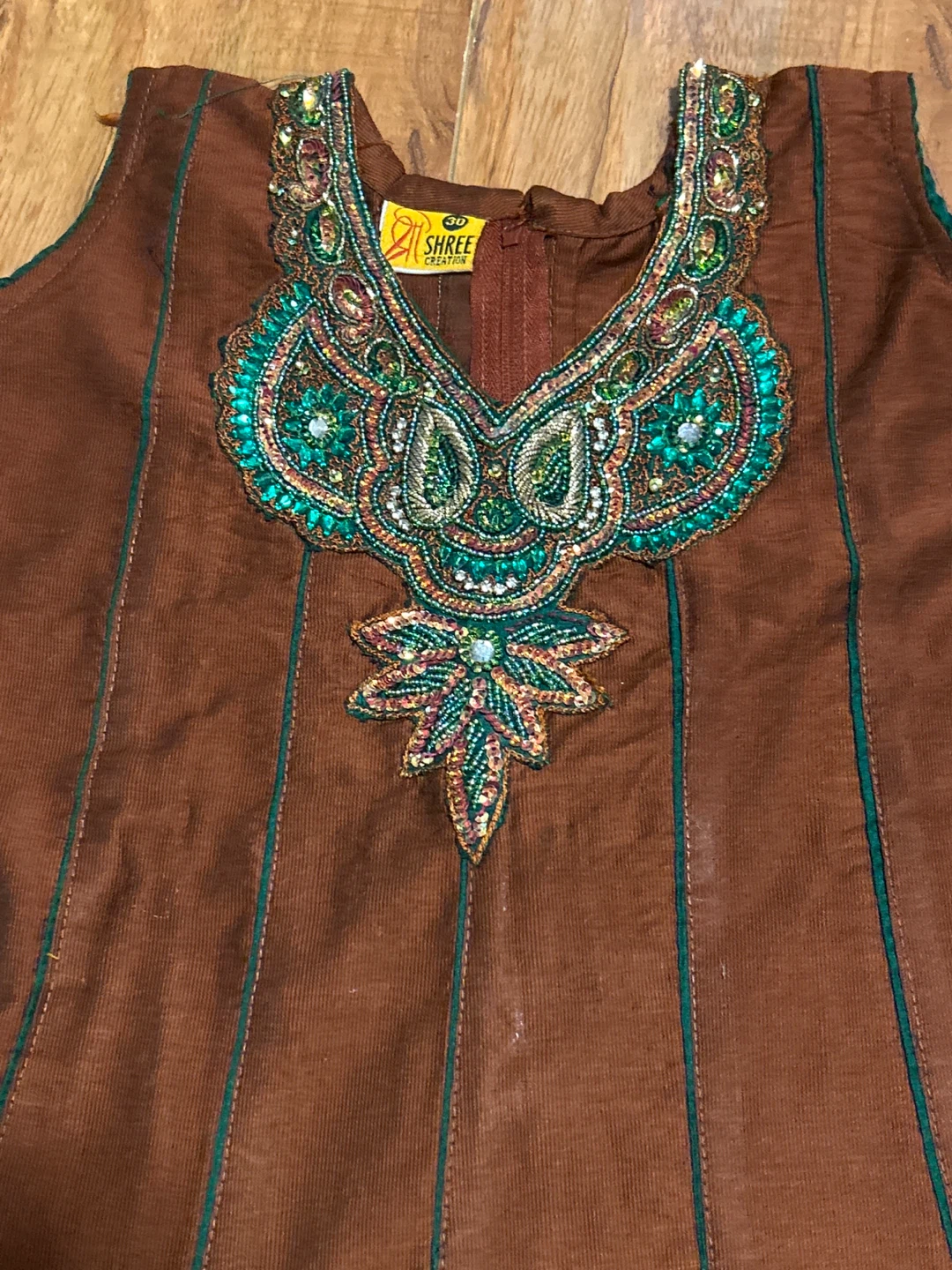 Shree Creations Brown Kurti and Pants Set