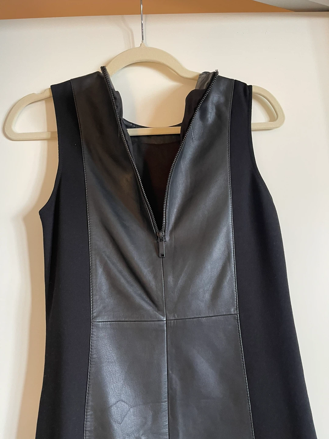 Karl Lagerfeld Black Leather Dress - photo 3