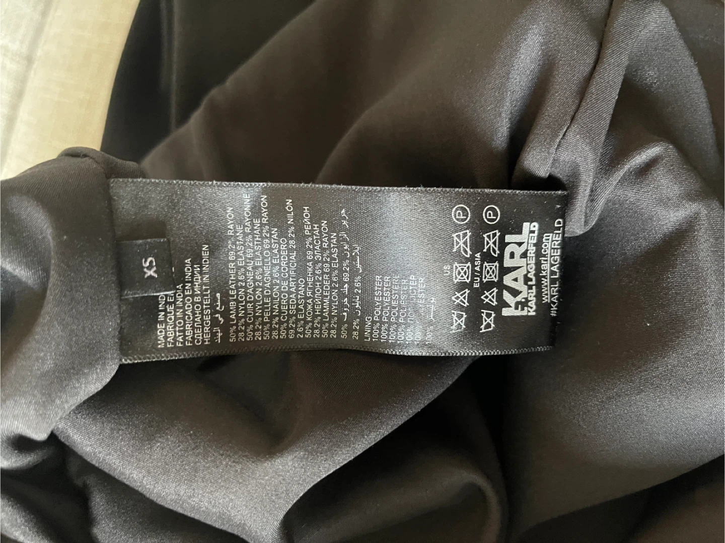 Karl Lagerfeld Black Leather Dress - photo 4