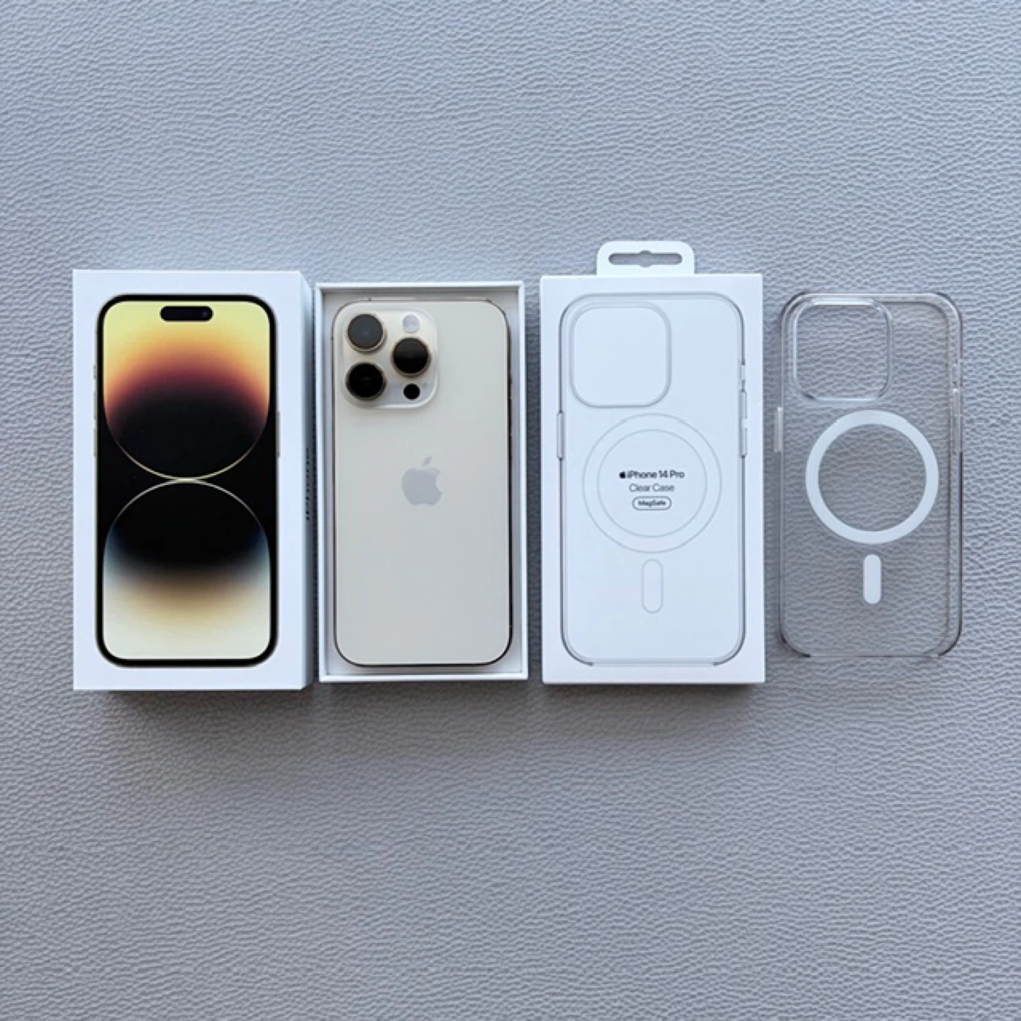 iPhone 14 Pro 256GB Unlocked Great Condition Gold + Accessories