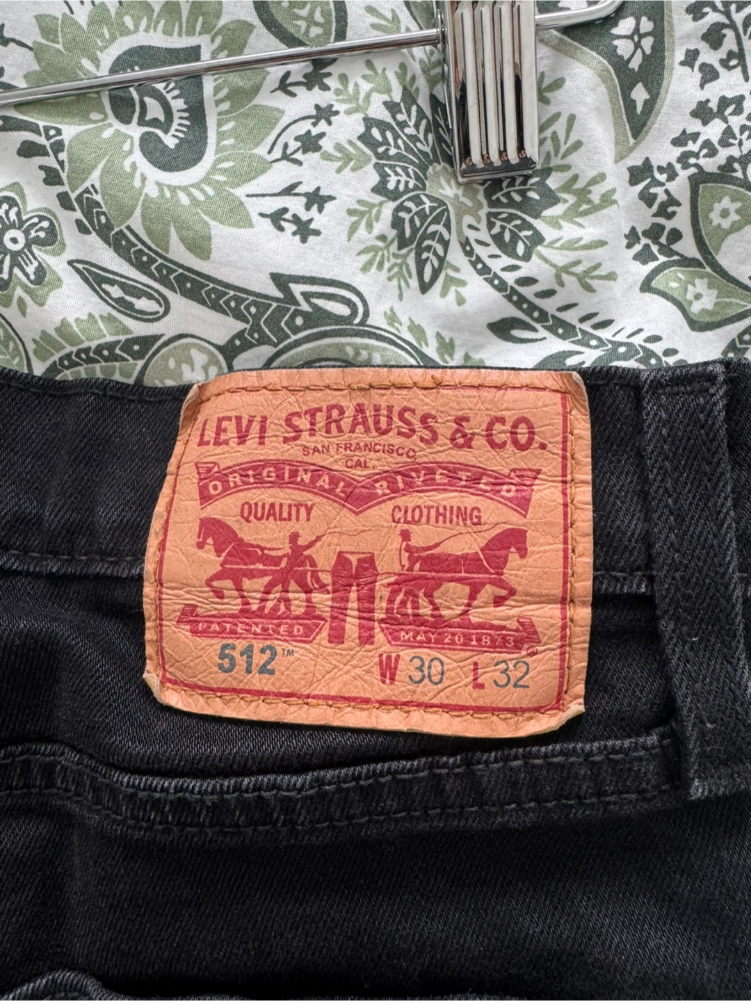 Levi's 512 Black Jeans W30 L32 - photo 3