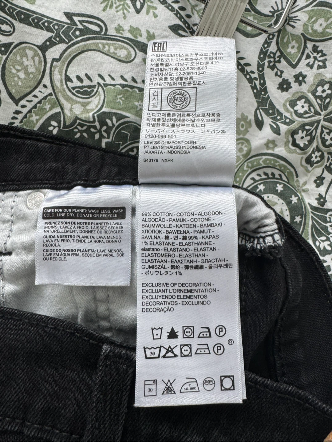 Levi's 512 Black Jeans W30 L32 - photo 4