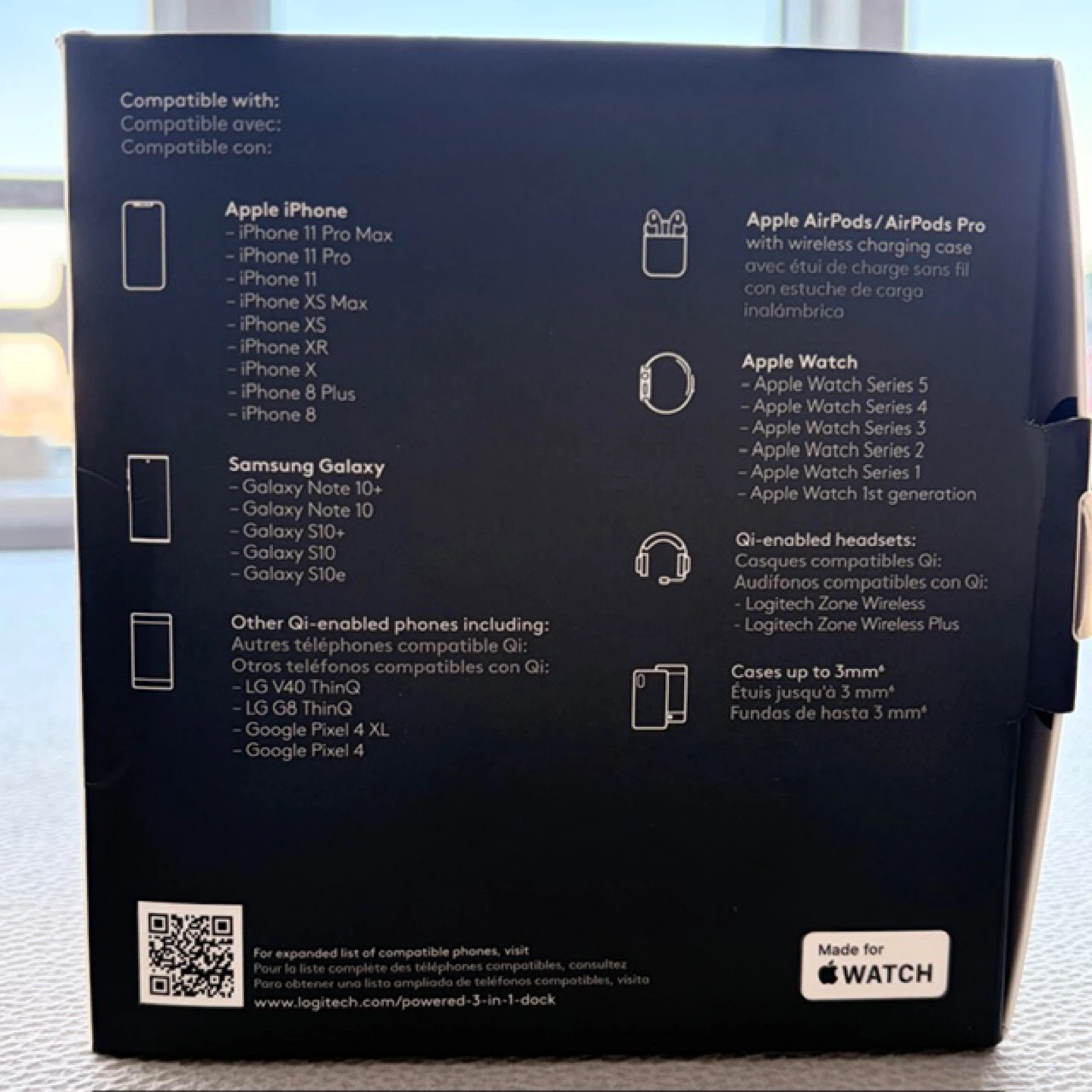 Logitech 3-in-1 Charging Dock - Fast Wireless Charger - photo 2