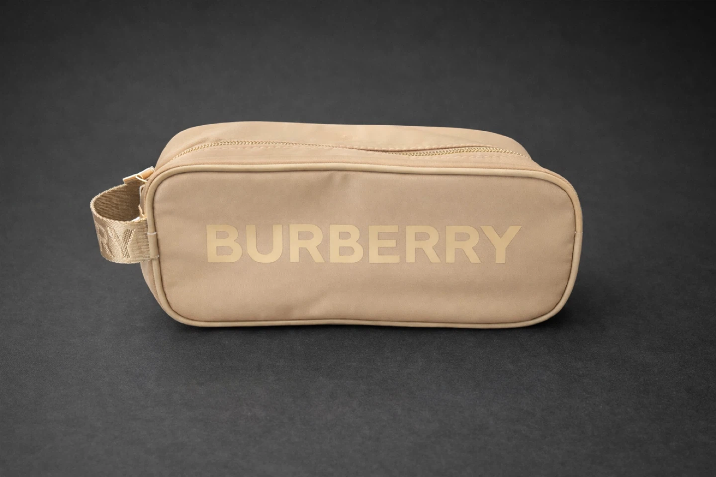 Burberry Beige Logo Toiletry Pouch