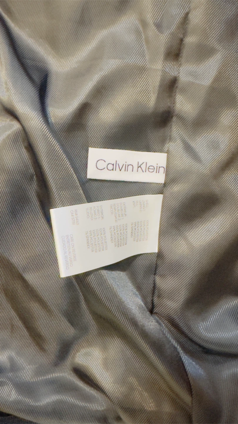 Calvin Klein Quilted Bomber Jacket - Navy Blue - Size M - photo 4