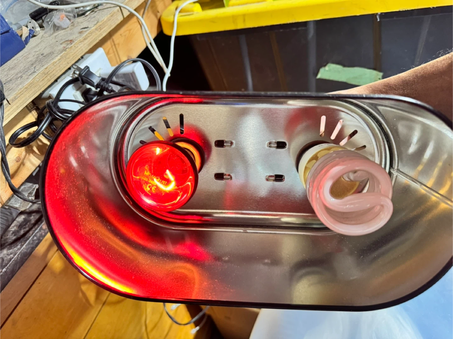Dual Heat Lamp Fixture