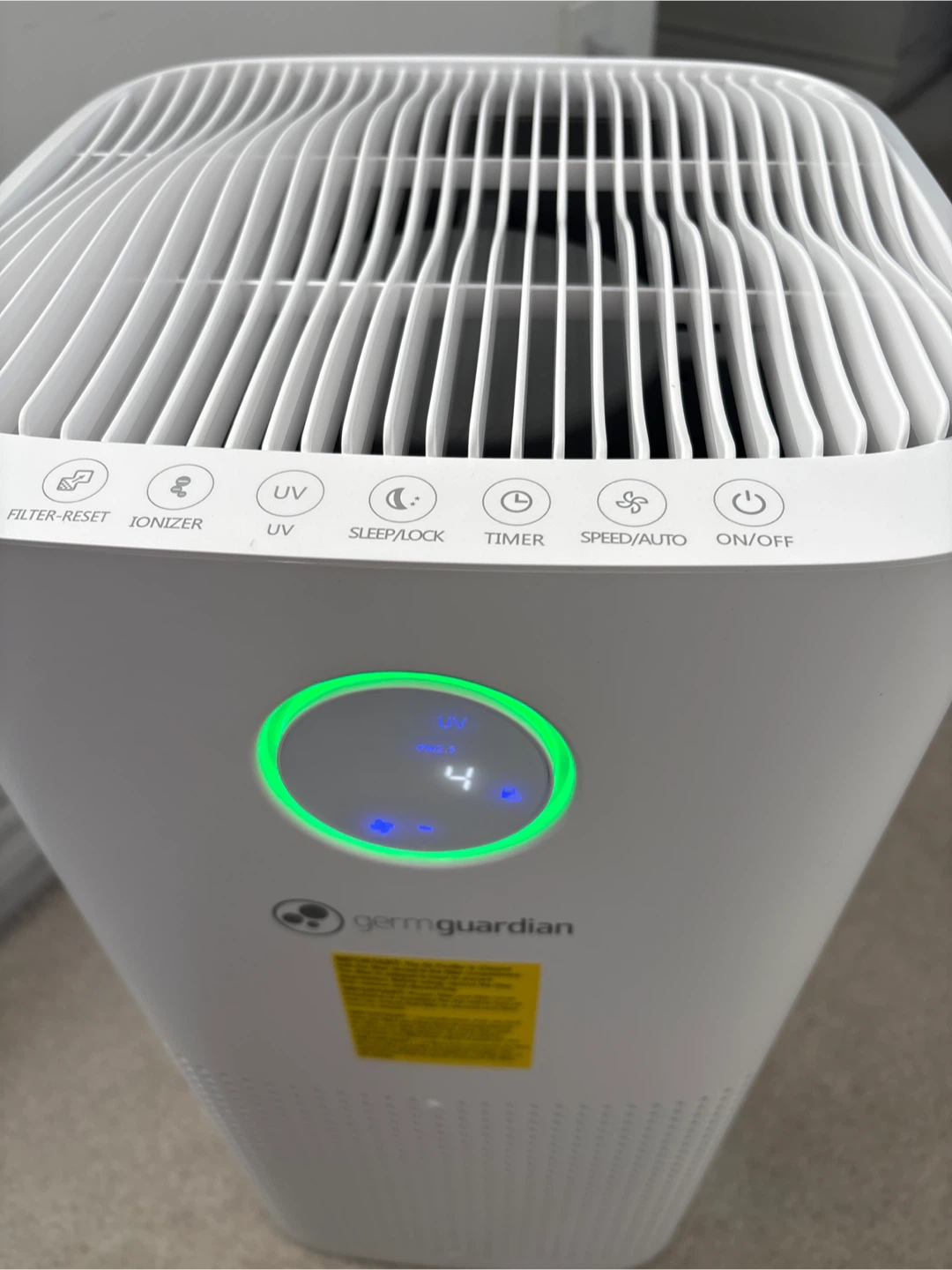 GermGuardian AC5109 Large Room Air Purifier | HEPA 99.97% | UV-C - photo 2