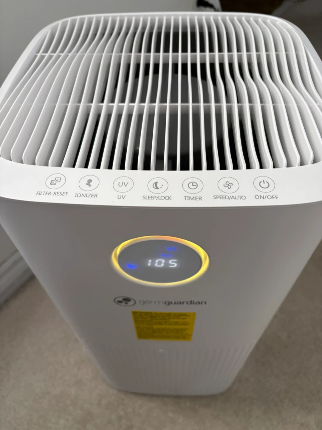 GermGuardian AC5109 Large Room Air Purifier | HEPA 99.97% | UV-C - photo 4