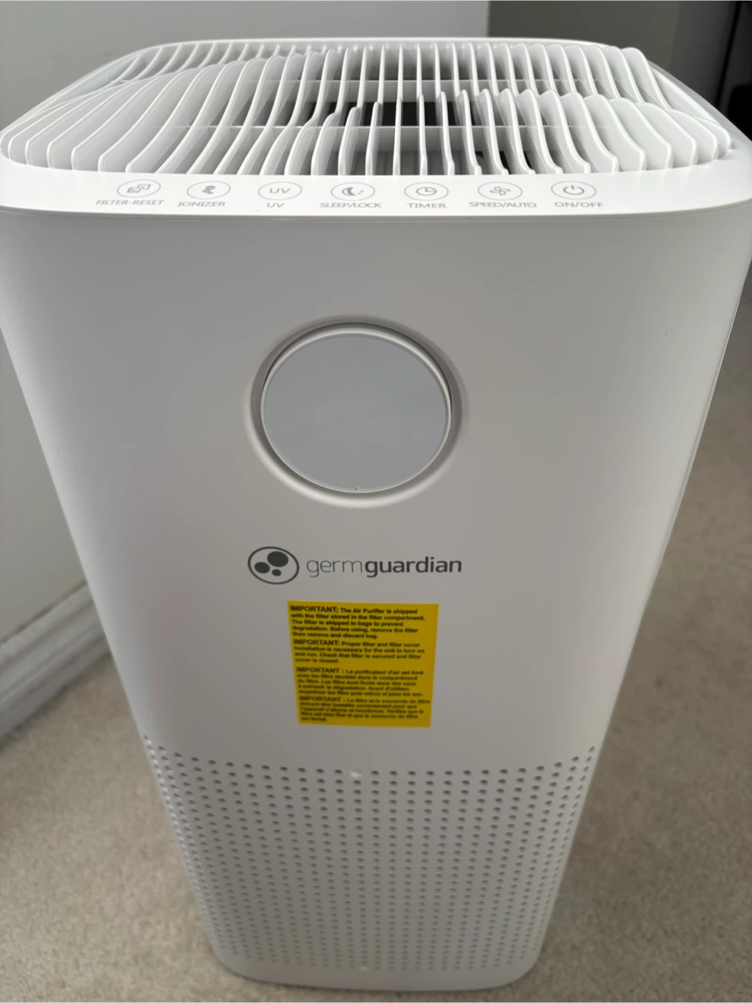 GermGuardian AC5109 Large Room Air Purifier | HEPA 99.97% | UV-C - photo 5
