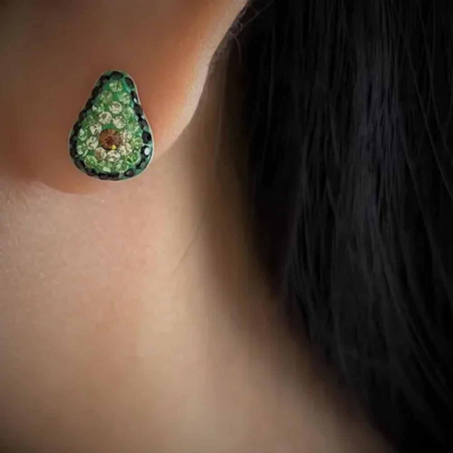 Avocado Stud Earrings