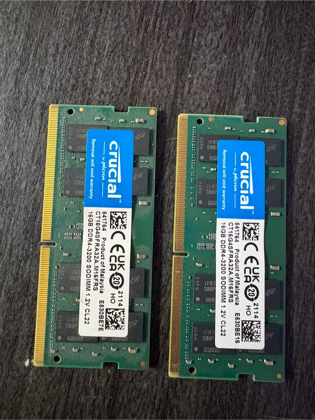 Crucial 32GB (2x16GB) DDR4-3200 SODIMM RAM