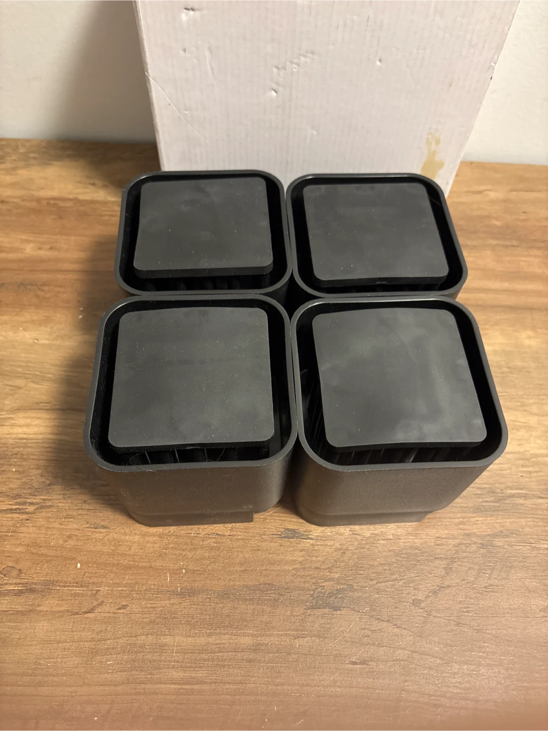 Black Furniture Risers - Set of 4