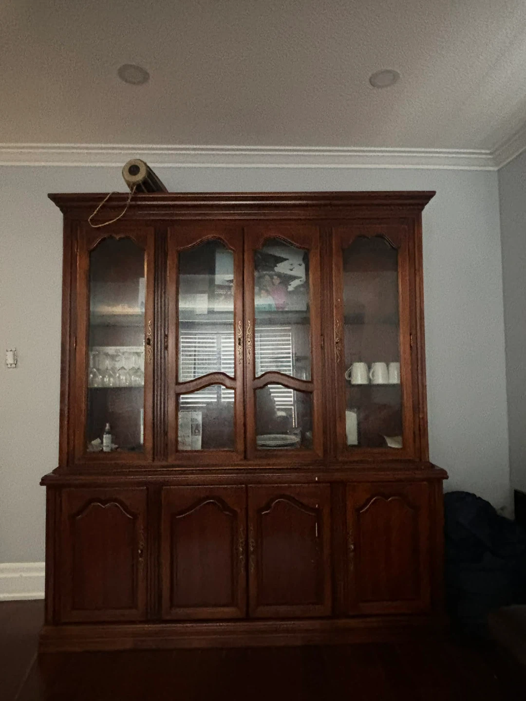 FREE  China Cabinet with Glass Doors