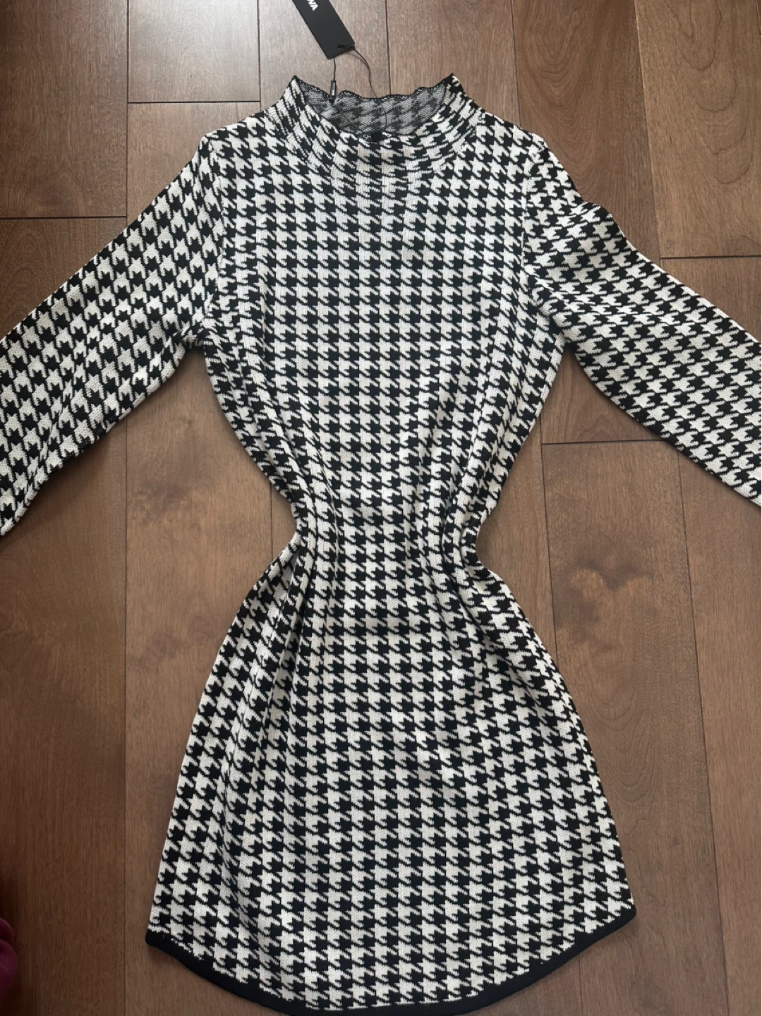 New Fashion Nova Houndstooth Mini Dress - Size M