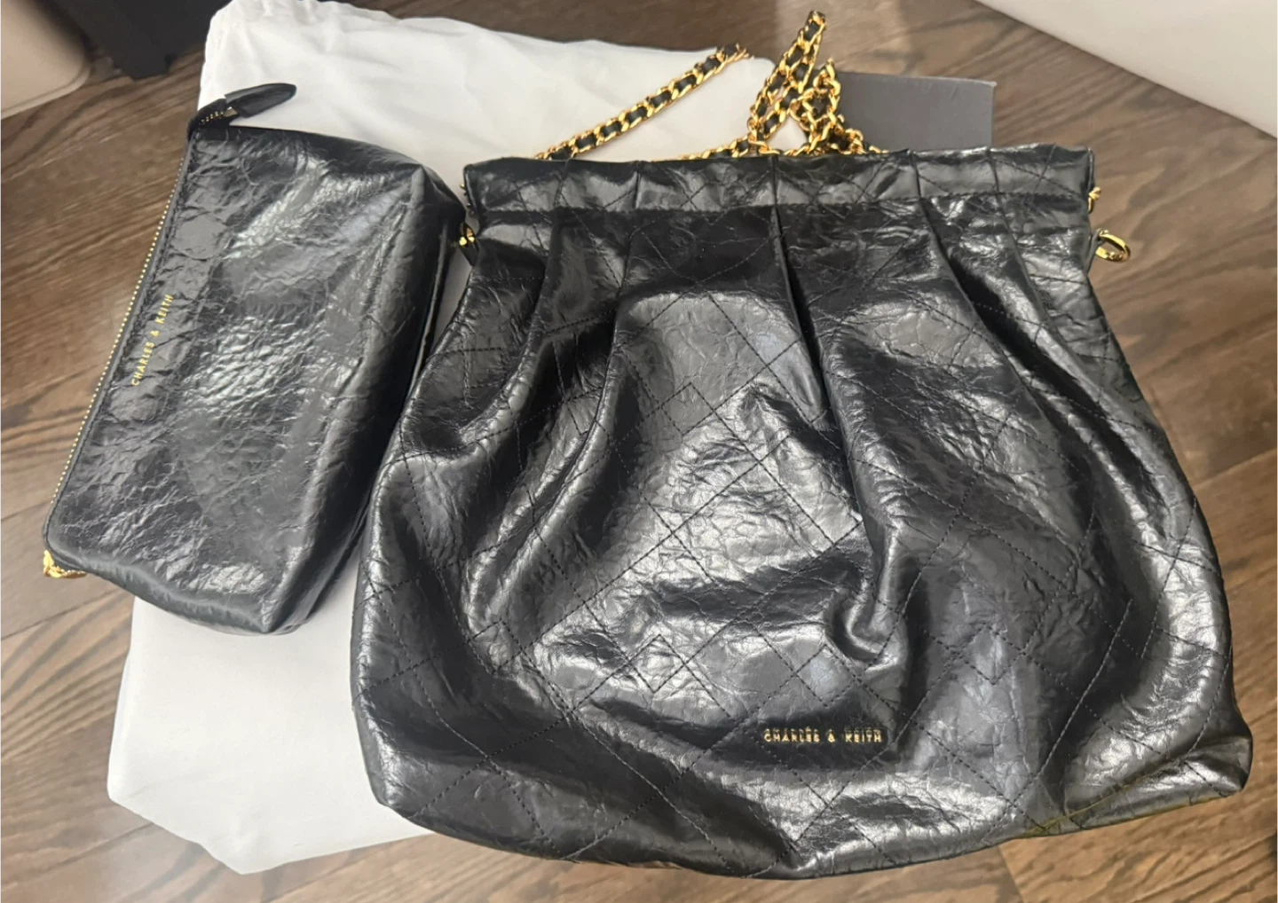 CK Quilted Tote with Pouch - photo 2