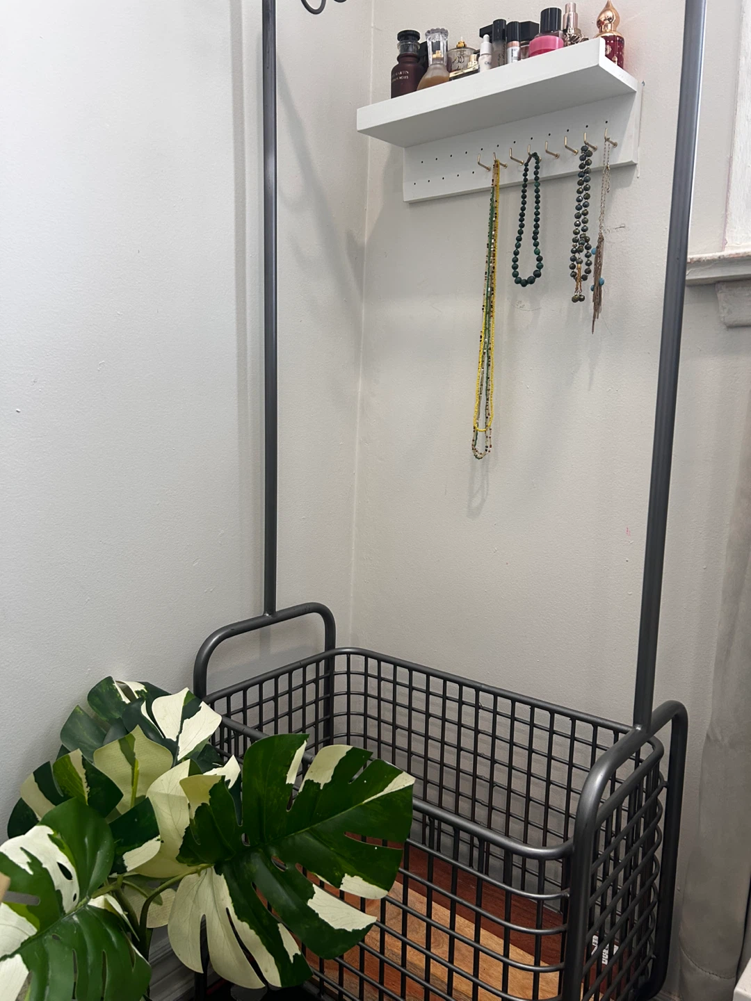 HOMESENSE Metal and Wood Storage Cart
