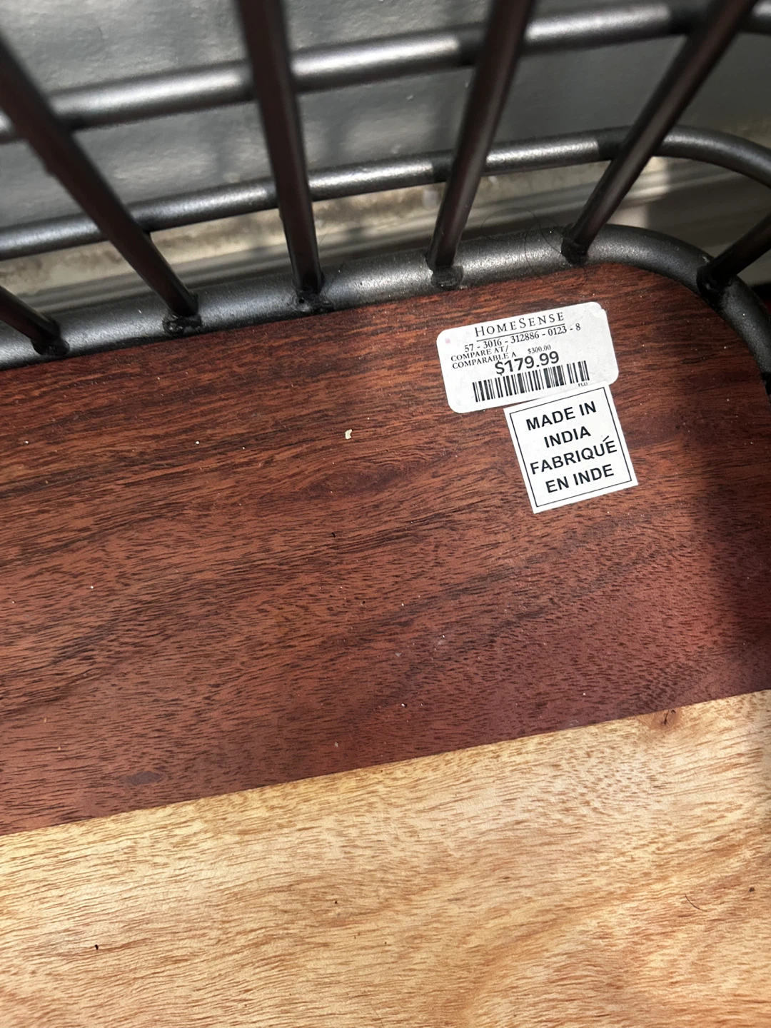 HOMESENSE Metal and Wood Storage Cart - photo 4