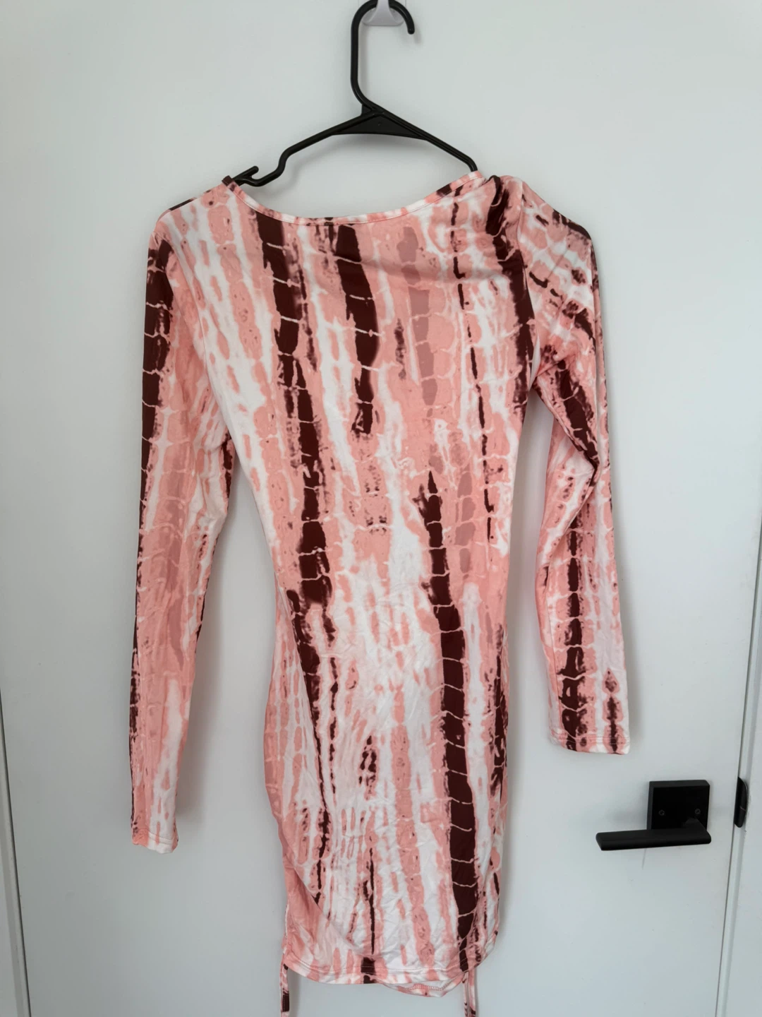 Tie-Dye Cutout Mini Dress - photo 2