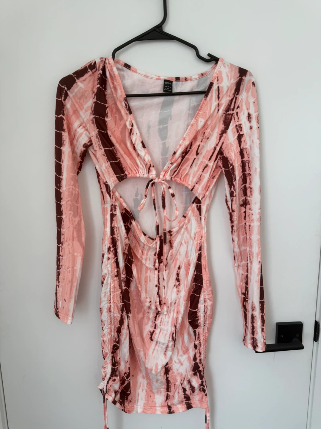 Tie-Dye Cutout Mini Dress