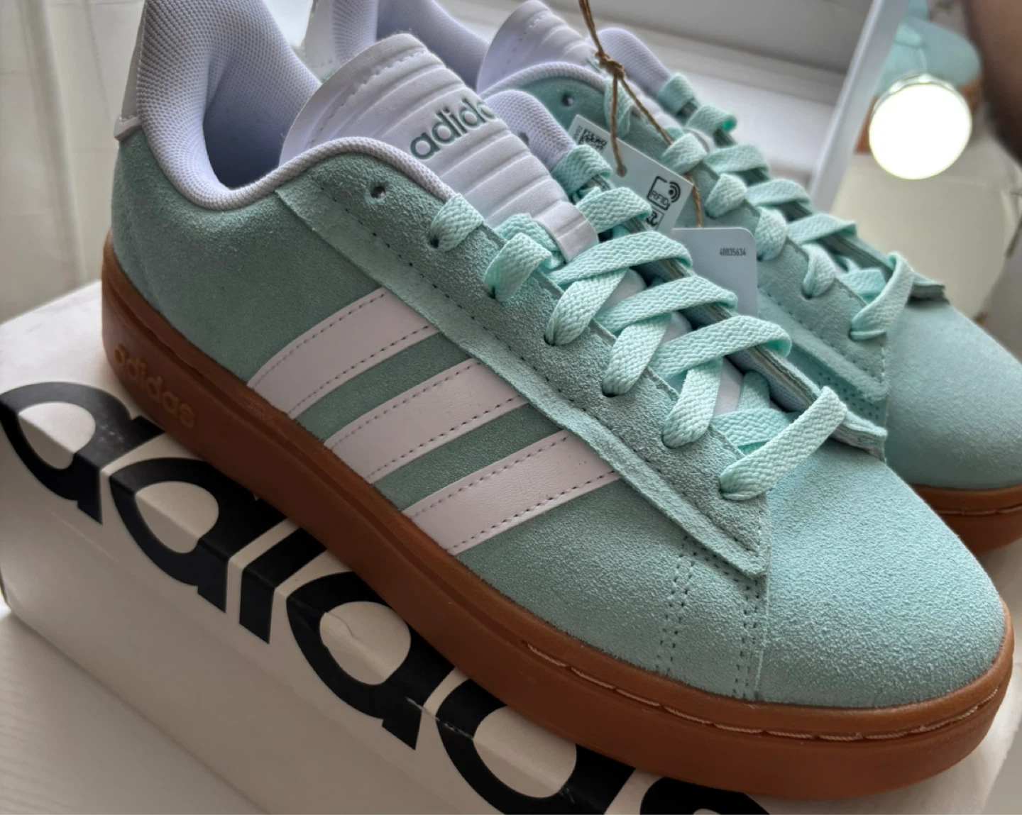 Adidas Grand Court Alpha Tennis Shoes - Mint Green