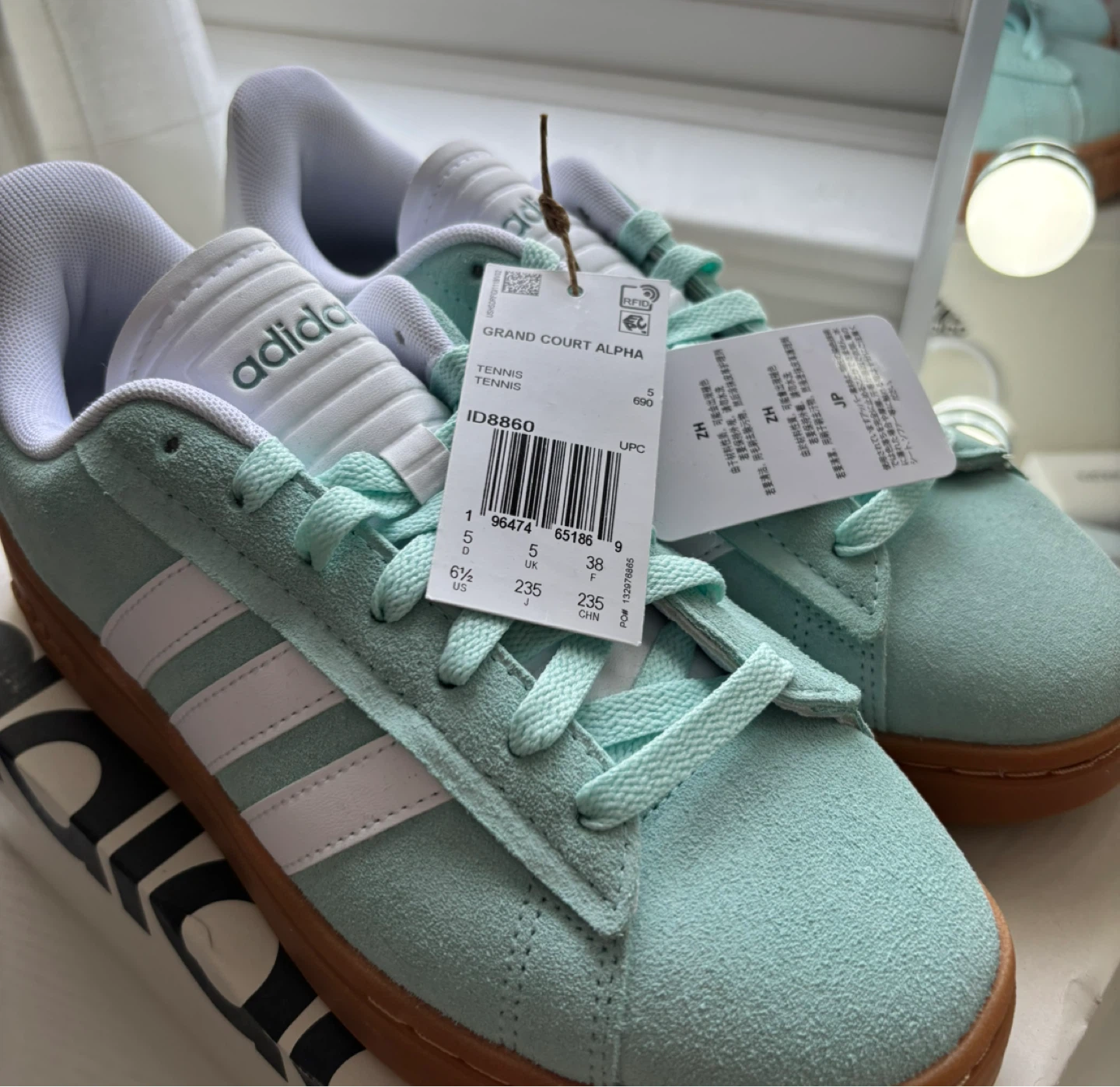 Adidas Grand Court Alpha Tennis Shoes - Mint Green - photo 2