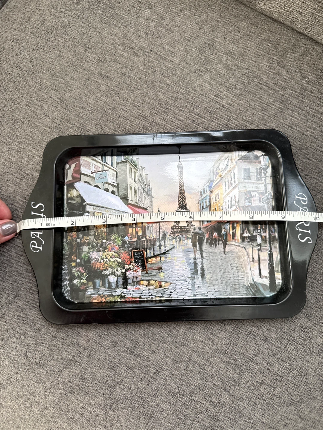 Paris Scene Metal Serving Tray - photo 3
