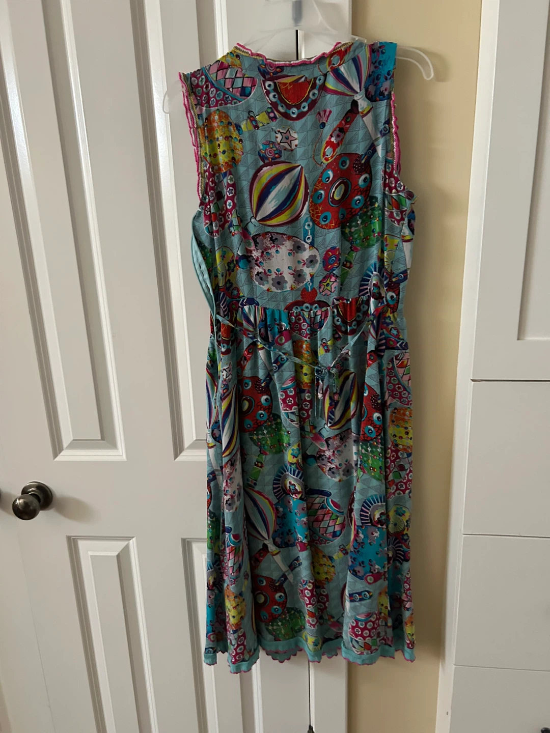 CHACOK Sleeveless Dress Size 2 - Whimsical Hot Air Balloon Print - photo 3
