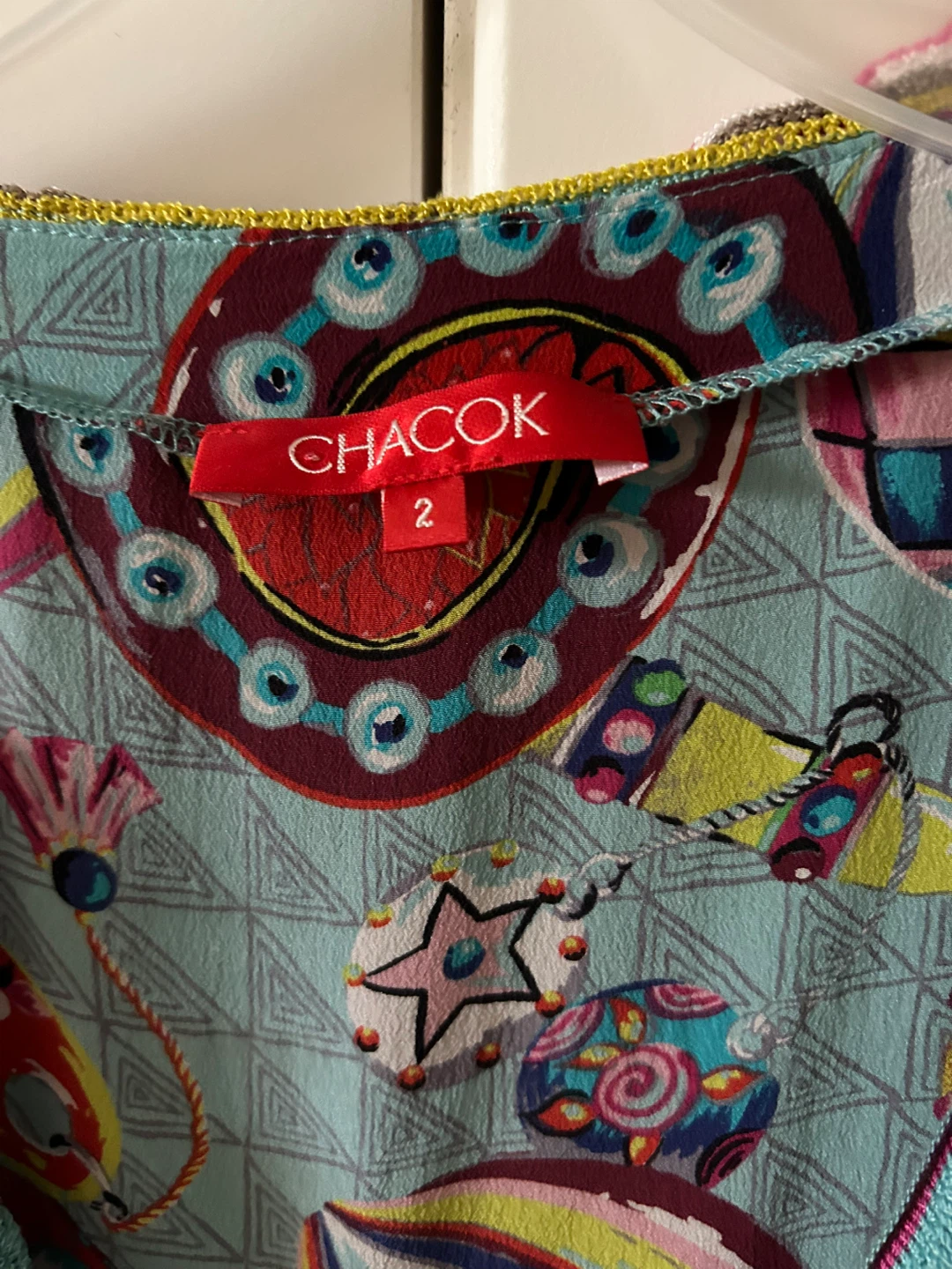 CHACOK Sleeveless Dress Size 2 - Whimsical Hot Air Balloon Print - photo 2