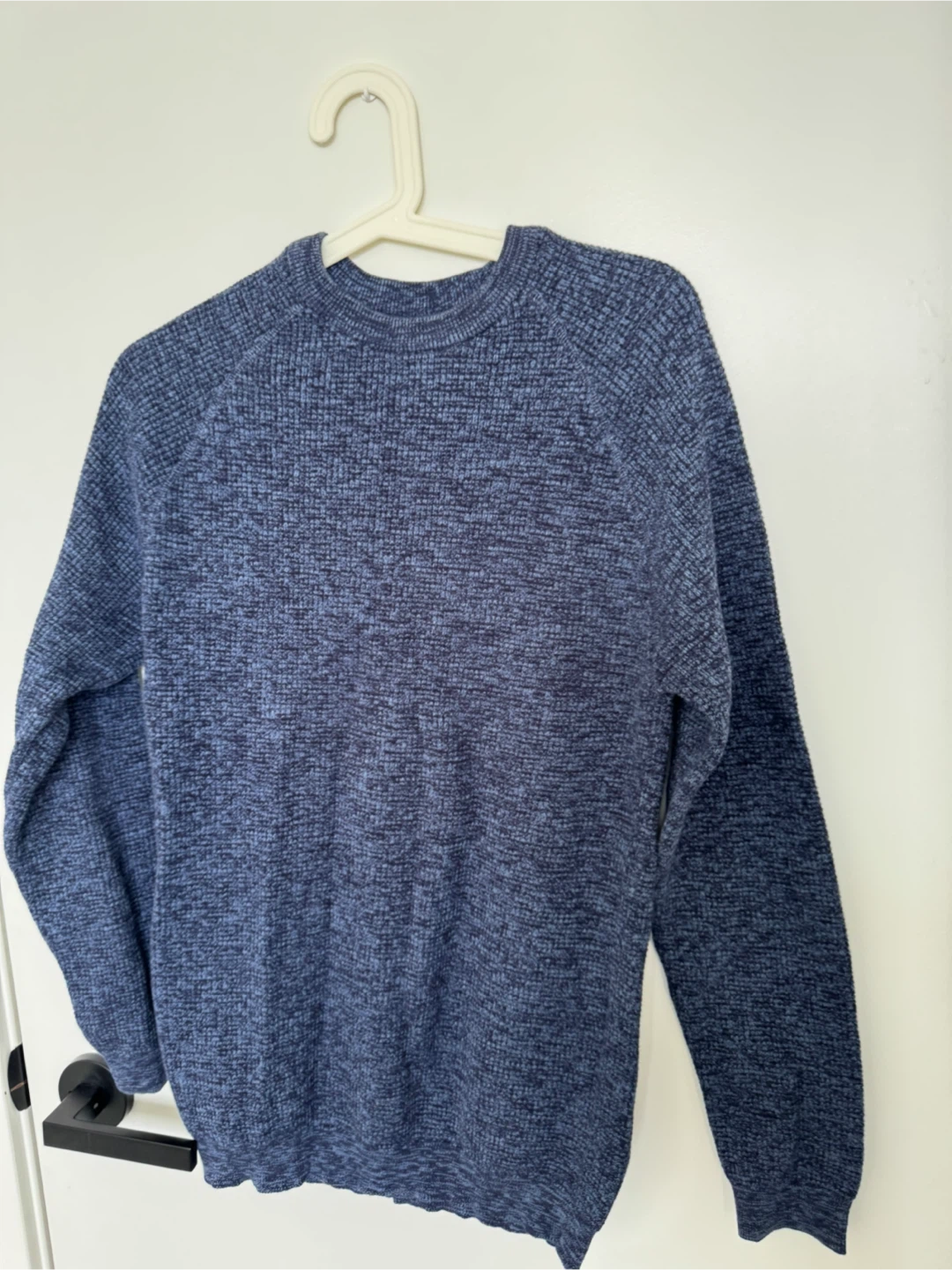 Next Blue Marled Knit Crewneck Sweater - Size M