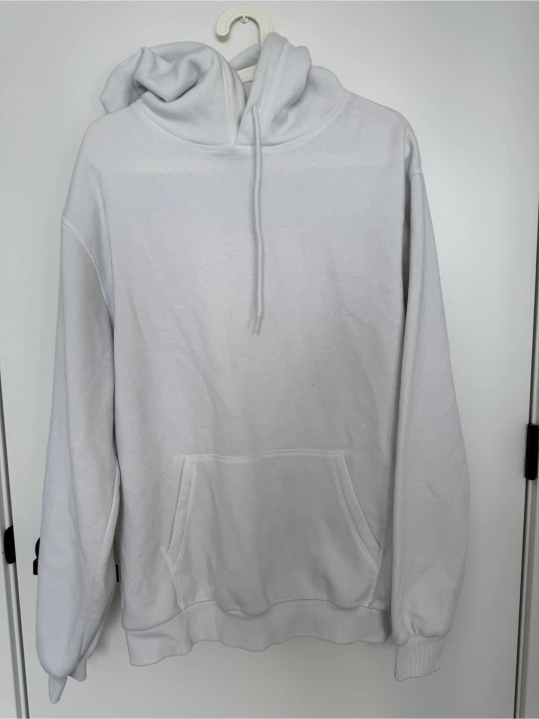 Divided H&M Basic White Hoodie - Size M
