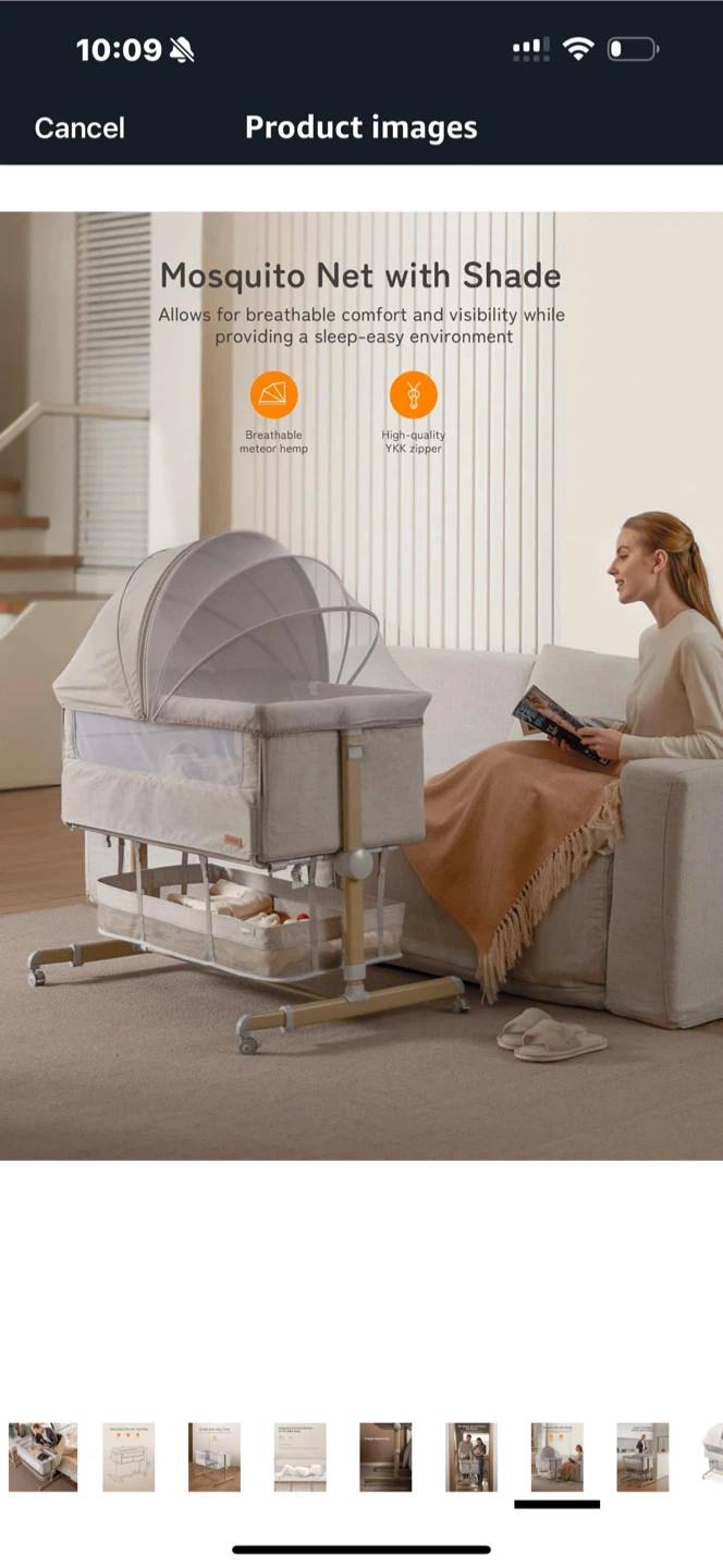 Detachable Crib with Travel Bag and Mosquito Net - photo 5