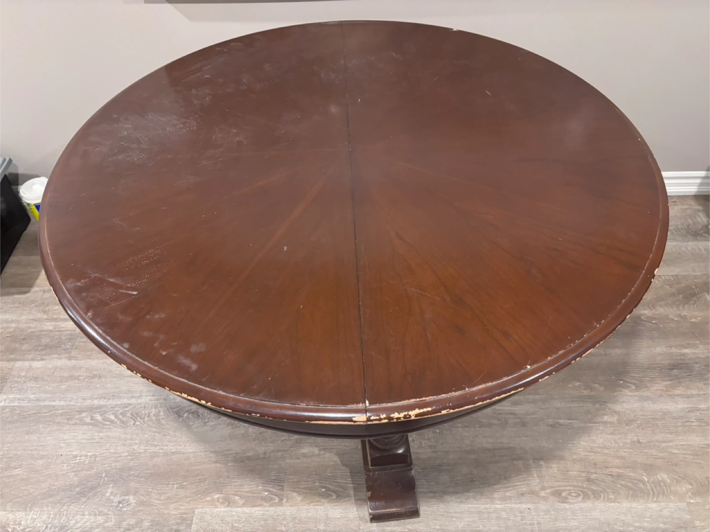 Wooden Dining Table with Leaf Extension - photo 5