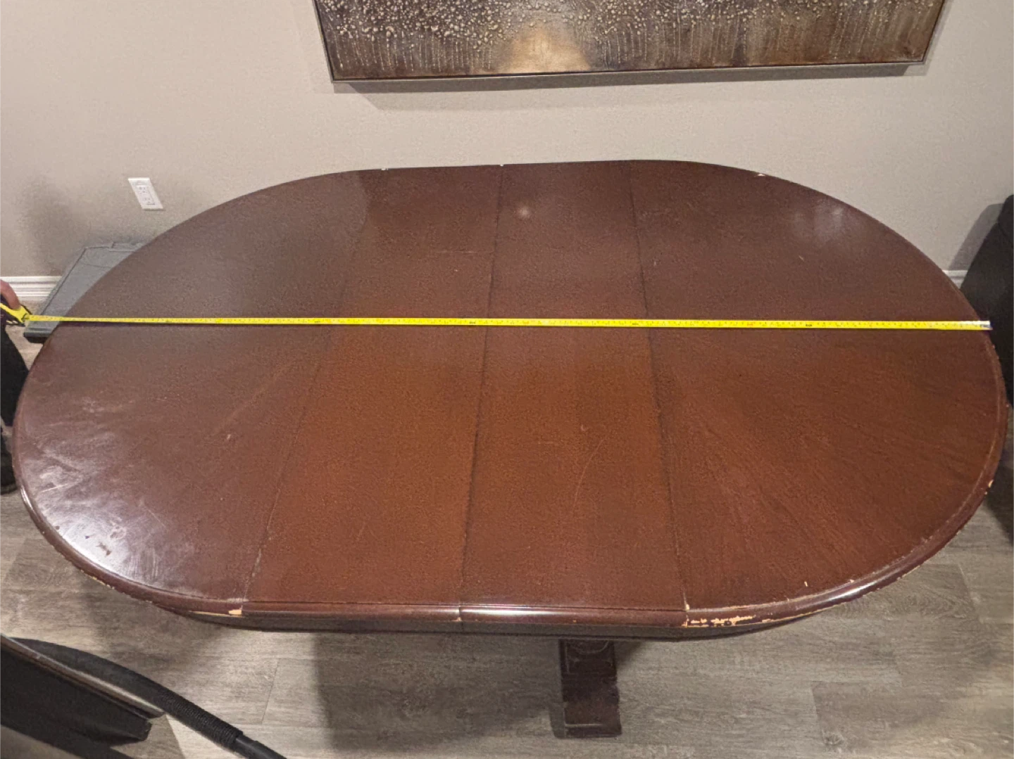 Wooden Dining Table with Leaf Extension - photo 2
