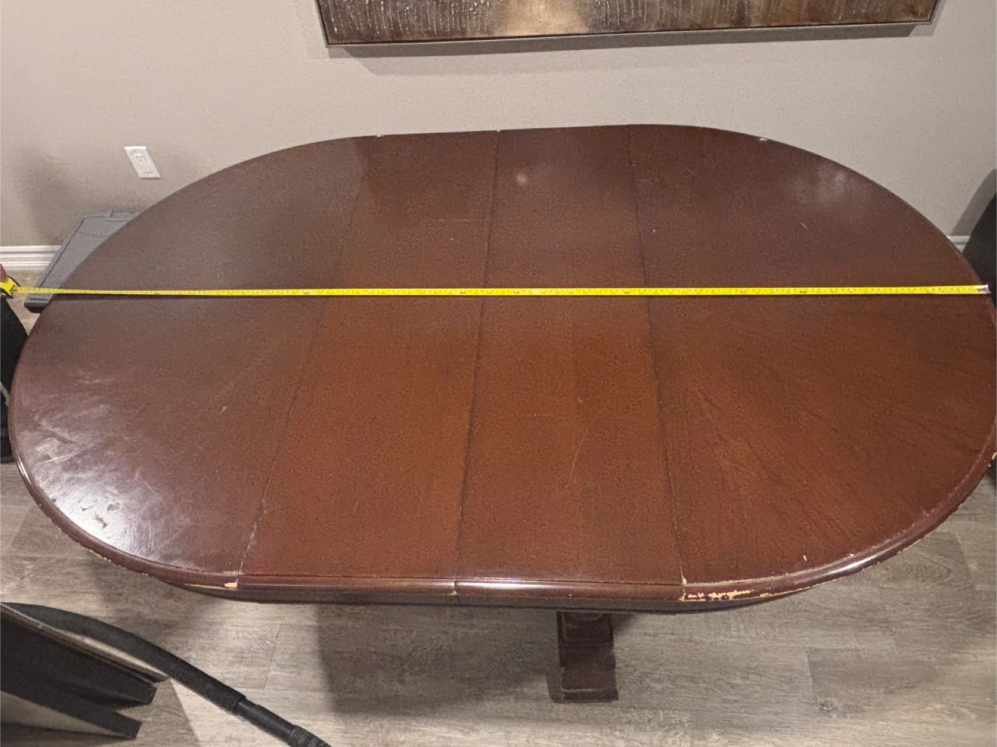 Wooden Dining Table with Leaf Extension - photo 3