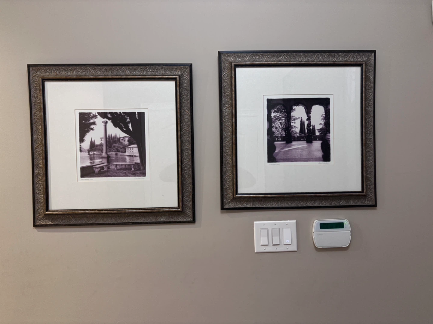 Framed Black and White Print Set
